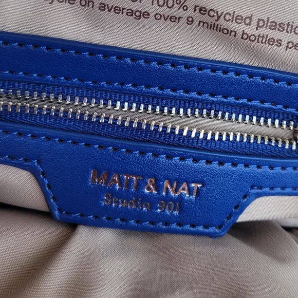 Matt & Nat Gessi Mini Blue Women's Small Satchel Crossbody Bag - Picture 11 of 15